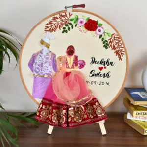 wedding embroidery hoop