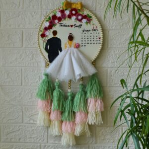 Christian wedding embroidery hoop.